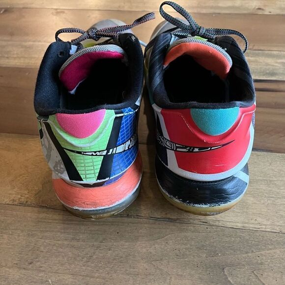 NIKE KD VII 7 SE WHAT THE MULTI-COLOR BLACK HORIZON 801778-944 10.5 SEE DESCRIPT - Picture 6 of 13